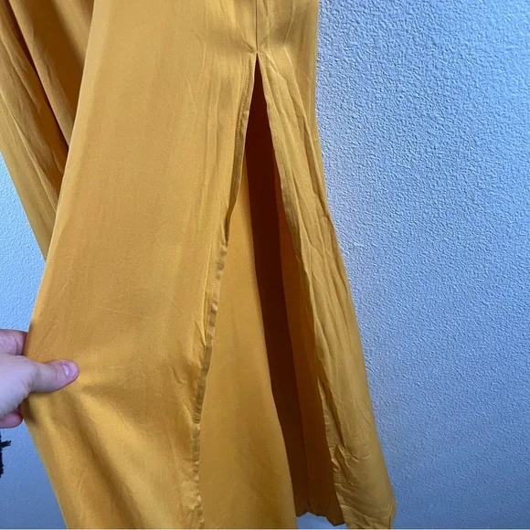 NWT Lulus Trancoso Golden Yellow Two-Piece Maxi Dress XL - Picture 7 of 12